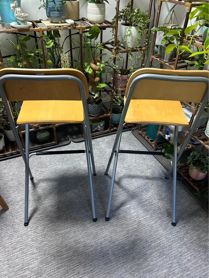 IKEA Franklin Folding Bar Stools - Set of 2 - photo 2