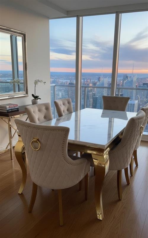 Marble Dining Table and Chairs Set