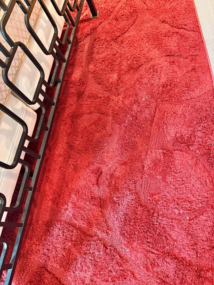 Unique Loom Floral Shag Collection Area Rug, 8 ft x 10 ft, Red - photo 2