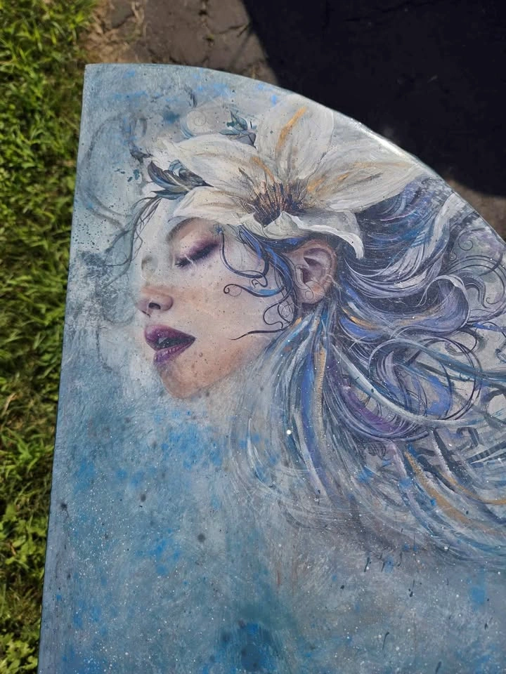 Demi-Lune Entry Table - one of a kind