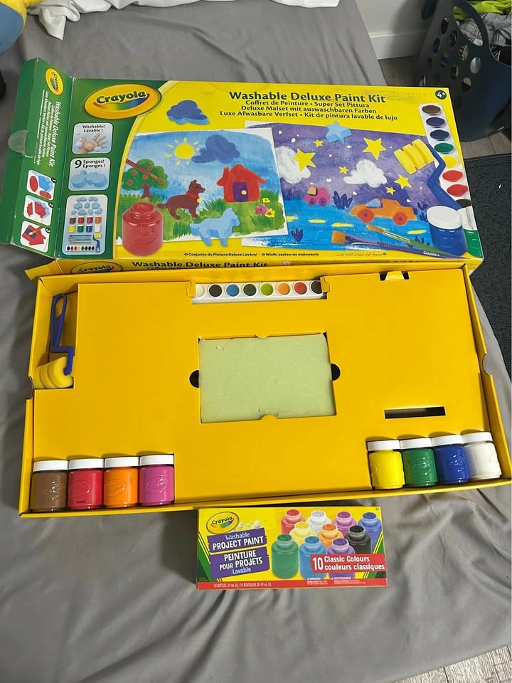 Crayola paint kit & additional paint price is for all