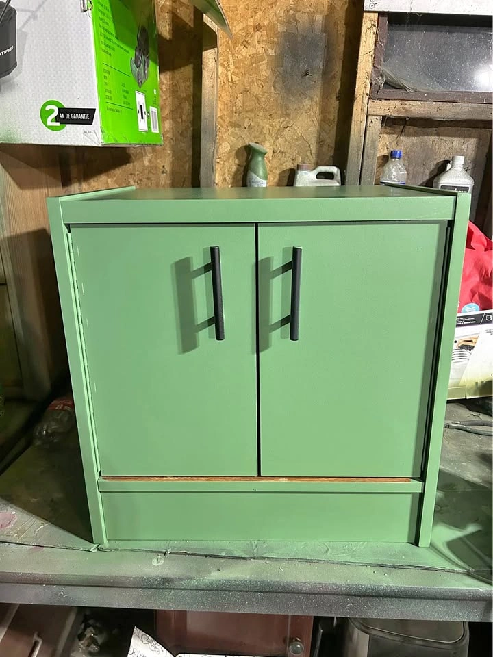 Modern Sage Green Custom Nightstand