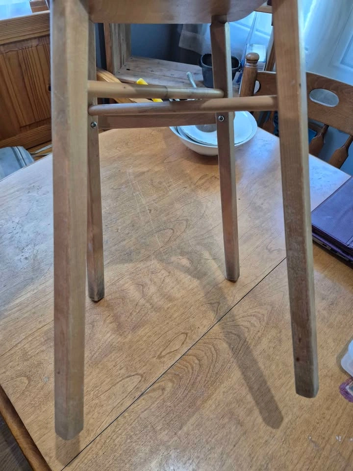 Vintage Wooden Doll High Chair - photo 4