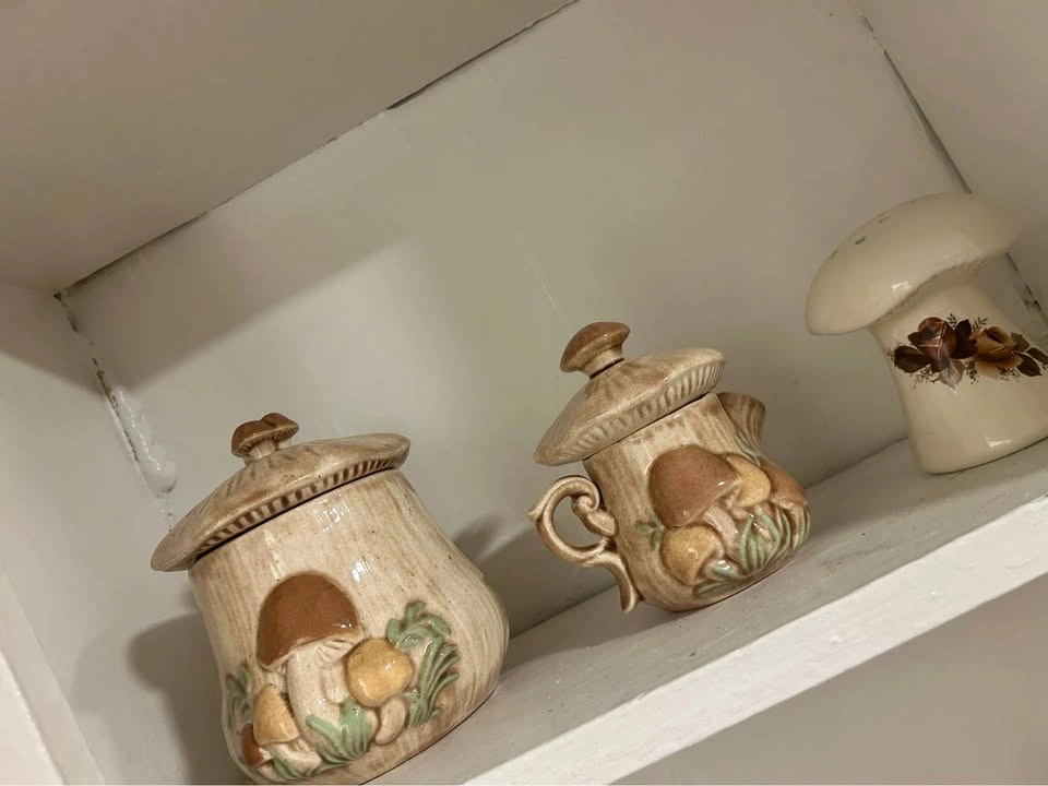 Vintage Ceramic Mushroom Canister and Kitchen Set - photo 4