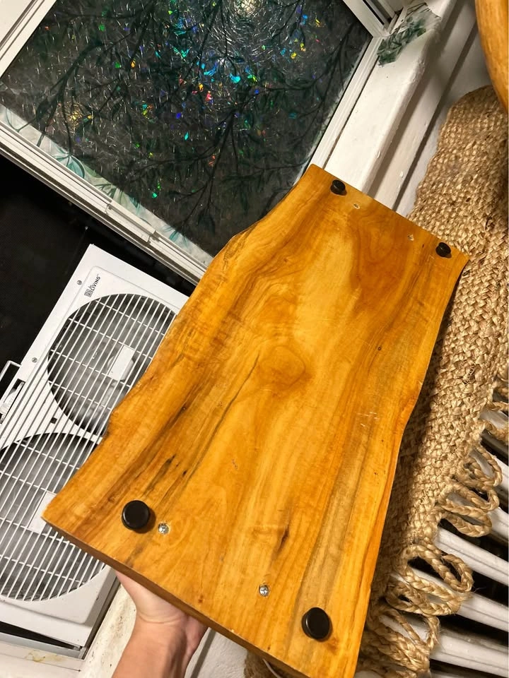 Live Edge Wood Serving Tray with Handles - photo 3