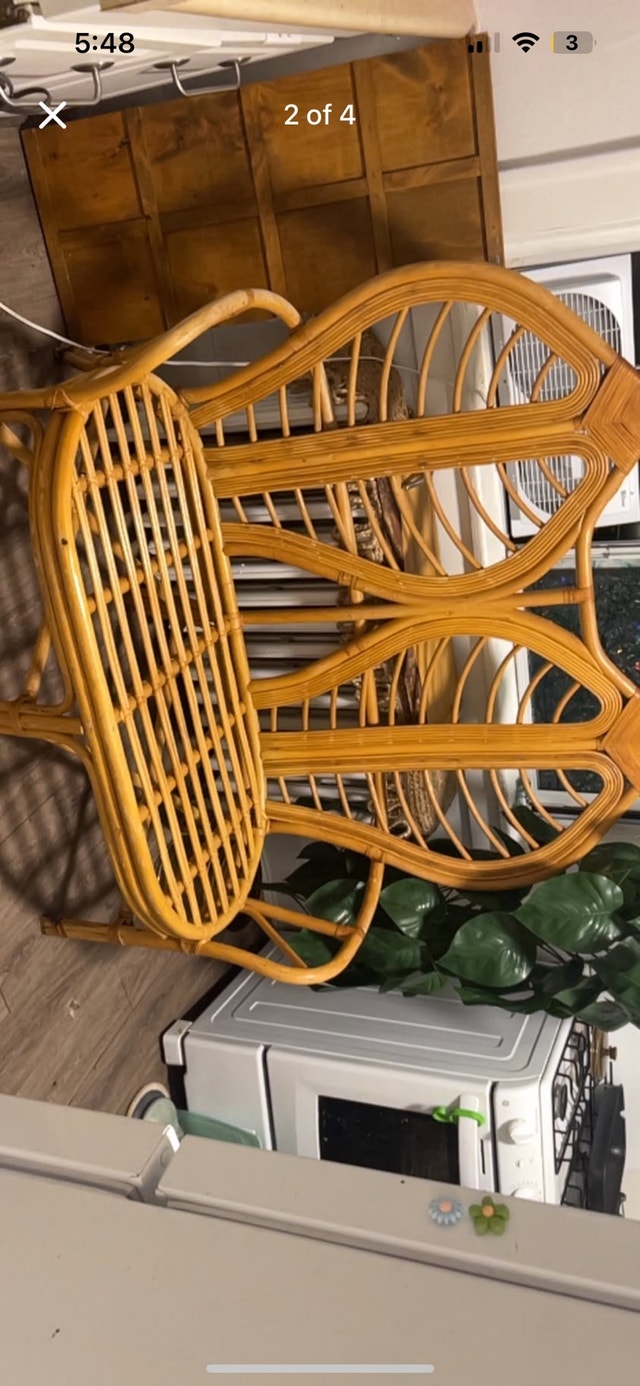 Rare bamboo Loveseat - photo 2