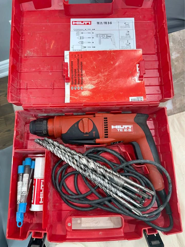 HILTI Rotary Hammer Drill Tool set with Drill Bits