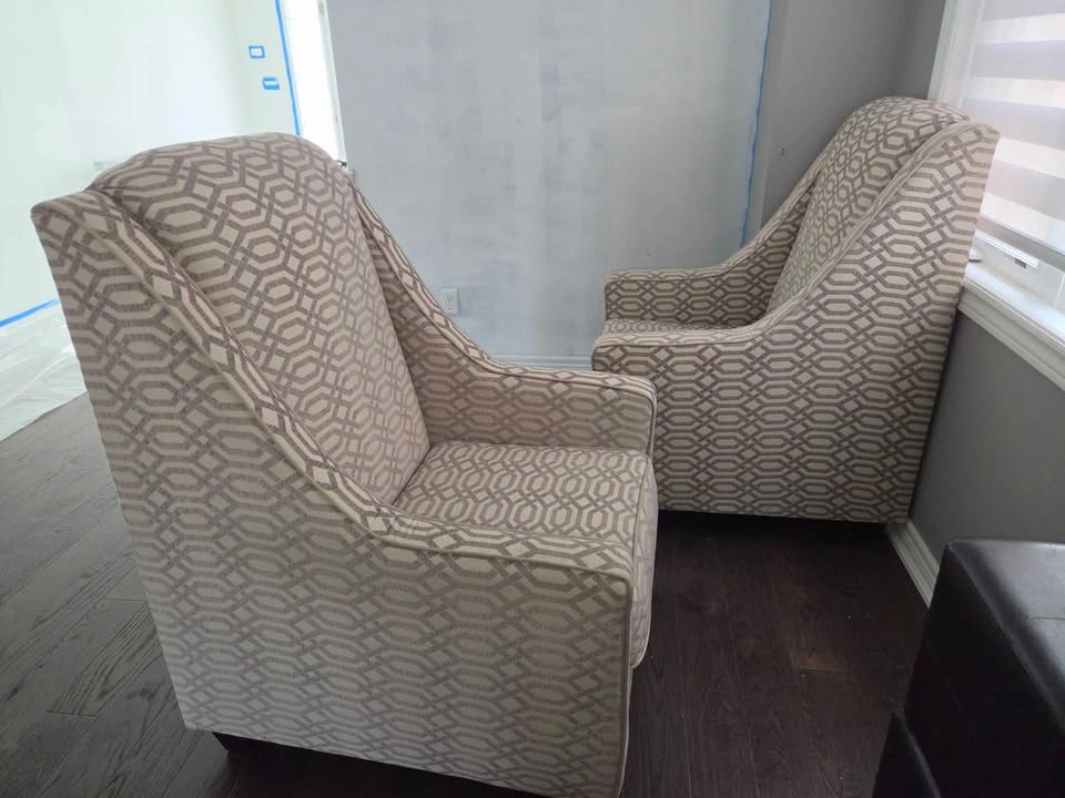 Pair of Wingback Accent Chairs - photo 2