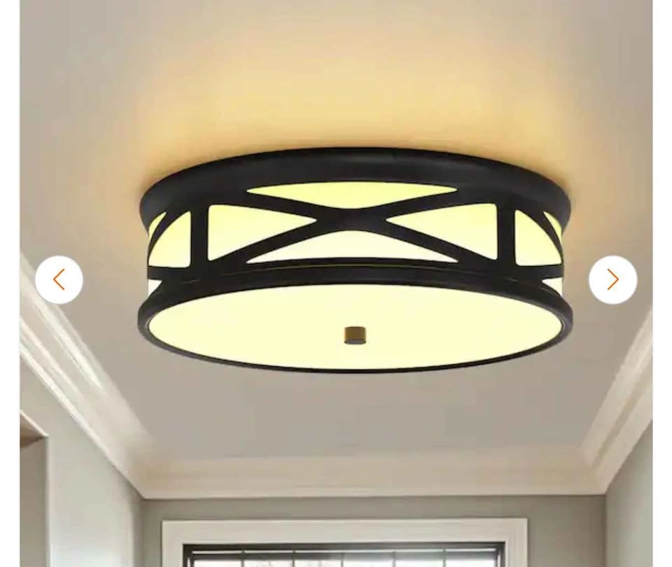 11.8" Cross-Triangle LED Flush Mount Ceiling Light