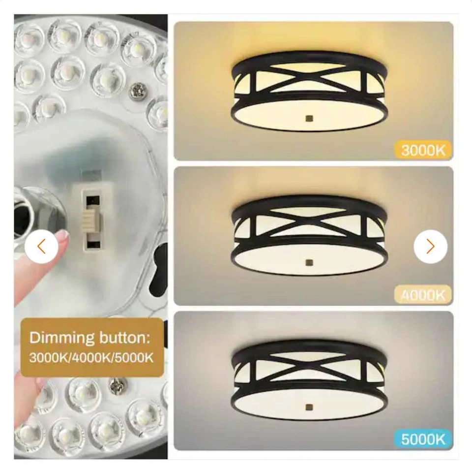 11.8" Cross-Triangle LED Flush Mount Ceiling Light - photo 4