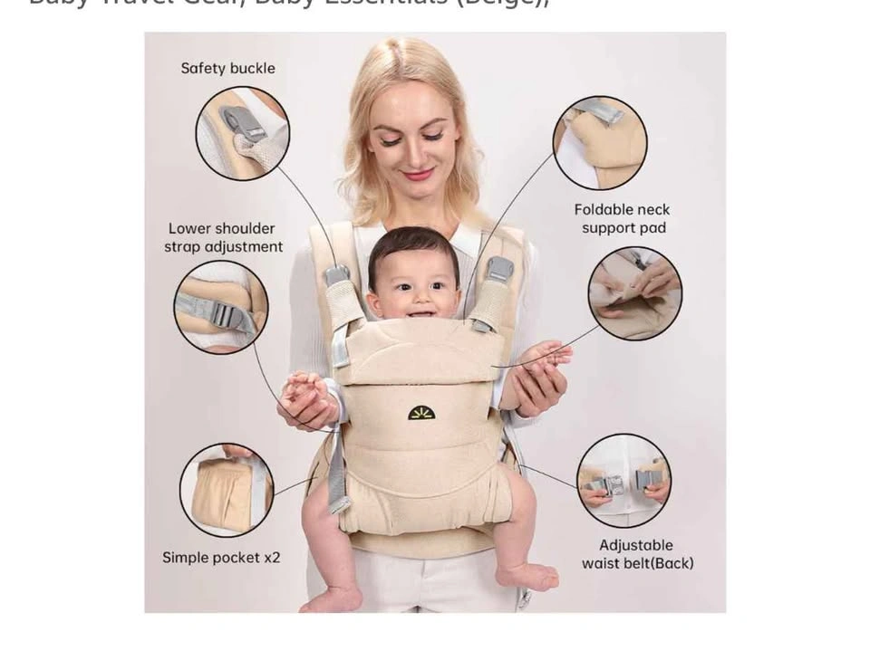 DawnBud Ergonomic Waist Baby Carrier, Black - photo 3