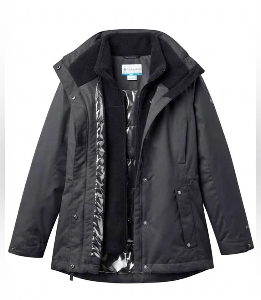 Columbia Woman’s Black Omni-Heat Insulated Winter Jacket Sz L