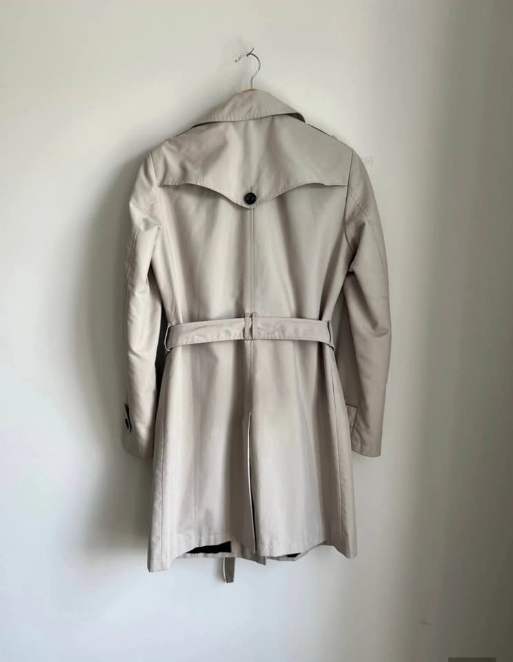 M&S Woman’s Belted Trench Coat Size 8 (Uk 12) Beige/Pebble - photo 2