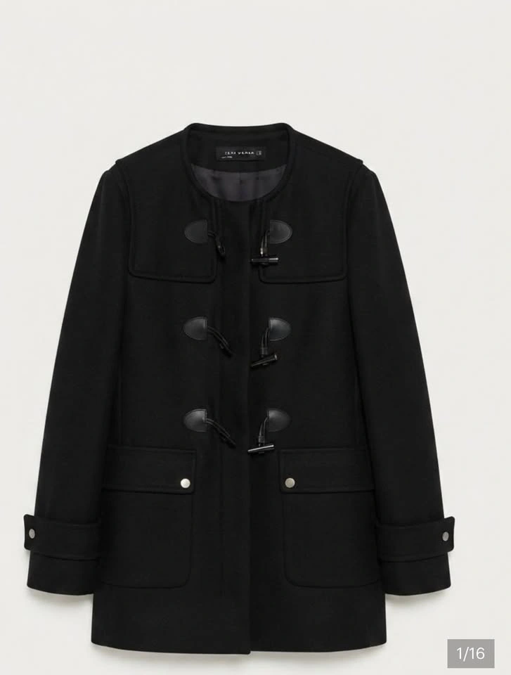 Zara Woman’s Black Toggle Coat - photo 3
