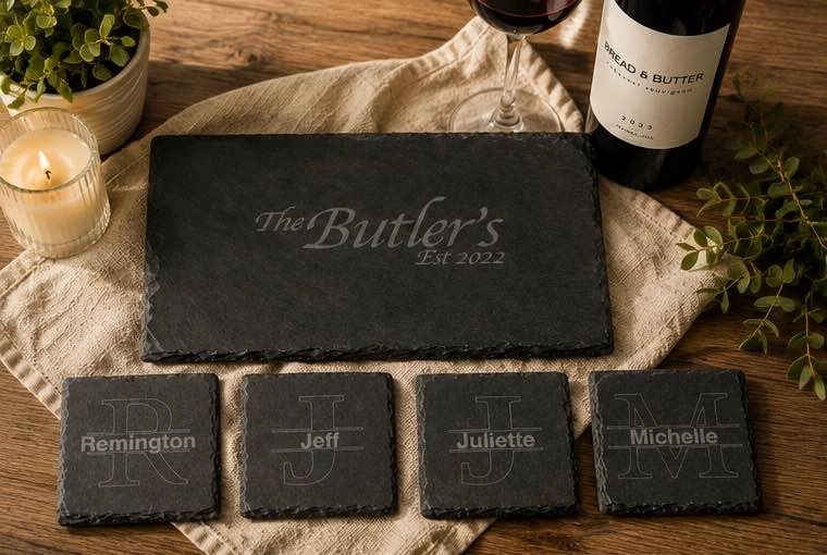Custom Cheese and Charcuterie Board with Coasters - photo 3