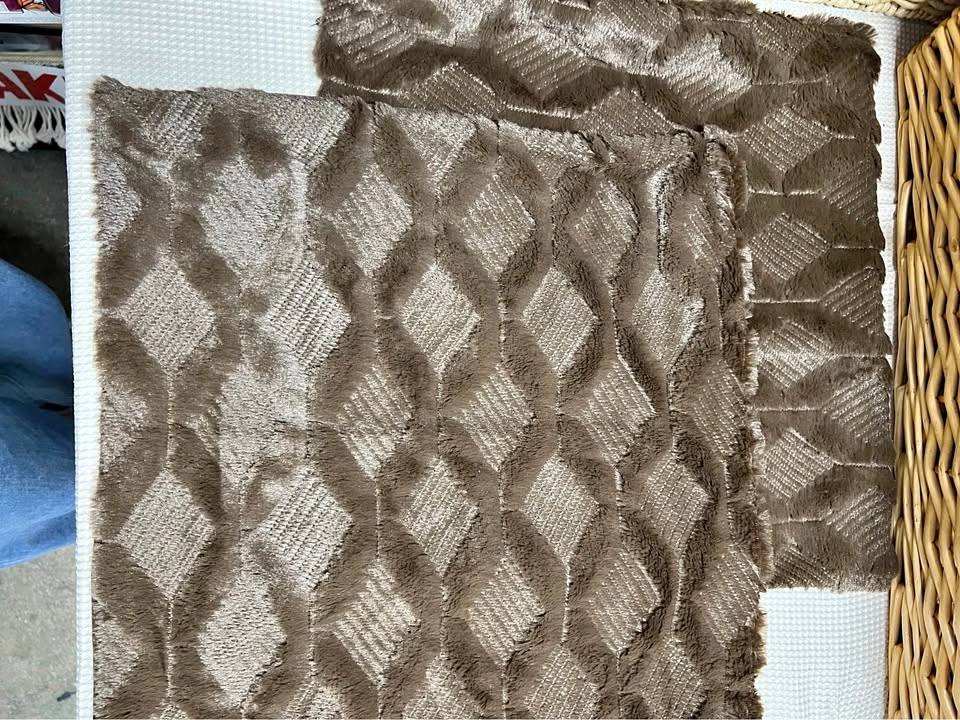 🏈 2pc. Furry Throw Pillow Cases
