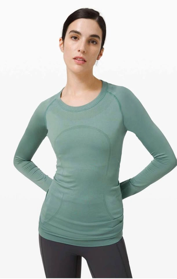 Lululemon Swiftly Tech Long Sleeve Crew Size 10 – Tidewater Teal - photo 2