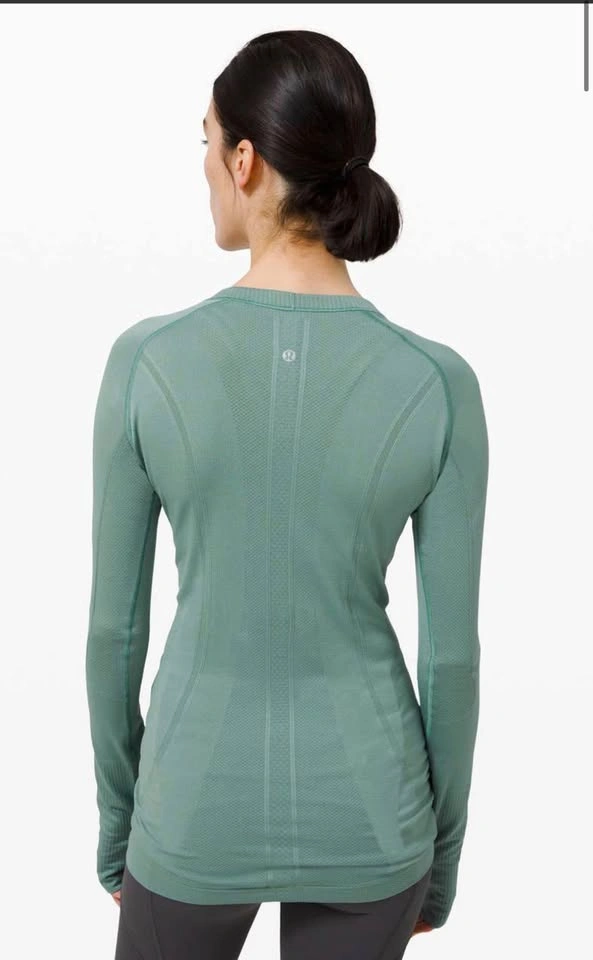 Lululemon Swiftly Tech Long Sleeve Crew Size 10 – Tidewater Teal - photo 3