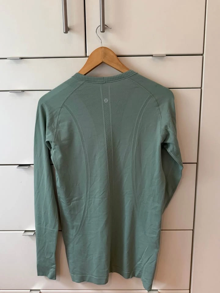 Lululemon Swiftly Tech Long Sleeve Crew Size 10 – Tidewater Teal - photo 4