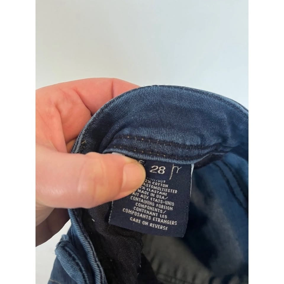 Fidelity Denim Jeans Sola Mid Rise Ankle Size 28 - photo 3