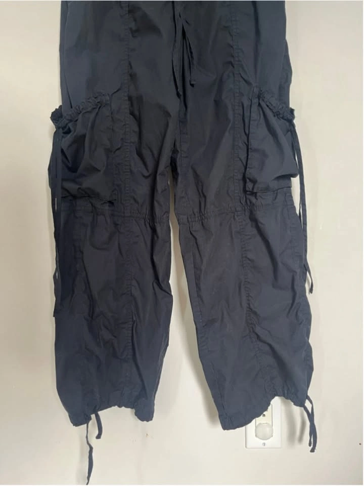 Abercrombie & Fitch Cargo Joggers Parachute Pants Black - photo 5
