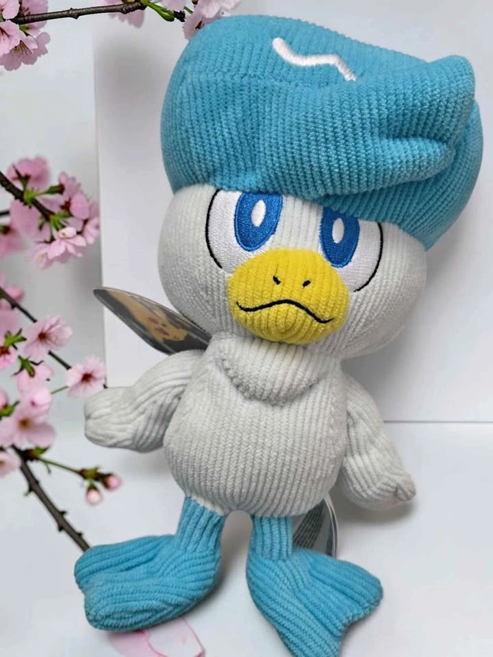 Pokemon Quaxly Corduroy Plush by Jazwares – Official Tag