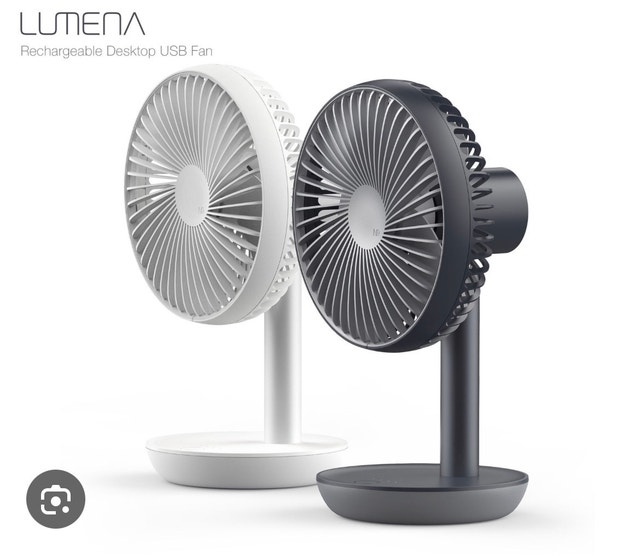 Brand New LUMENA Fan Stand 4 Premium Cordless Desktop Fan - 2Pk