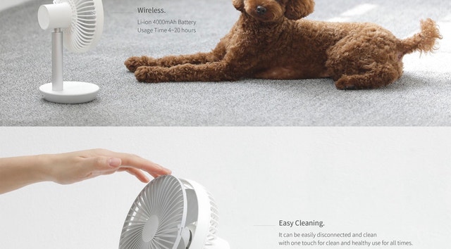 Brand New LUMENA Fan Stand 4 Premium Cordless Desktop Fan - 2Pk - photo 5