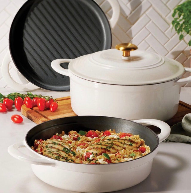 Brand New Tramontina 4-Pc Enameled Cast Iron Nested Cookware Set - photo 4