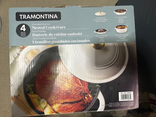 Brand New Tramontina 4-Pc Enameled Cast Iron Nested Cookware Set - photo 5