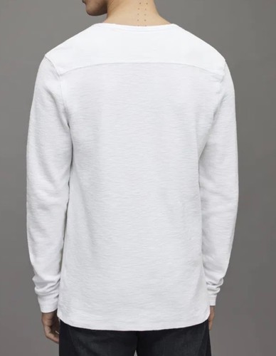 White AllSaints Long Sleeve Muse Thermal Tee - photo 2