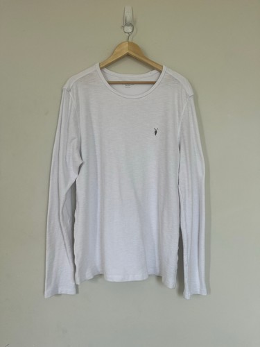 White AllSaints Long Sleeve Muse Thermal Tee - photo 3