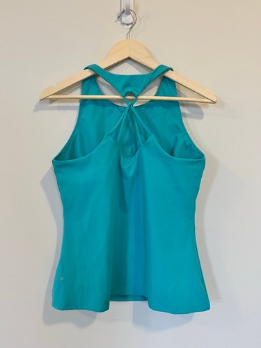 High Neck Teal Powersoft Workout Tank Shelf Bra Fitted - photo 5