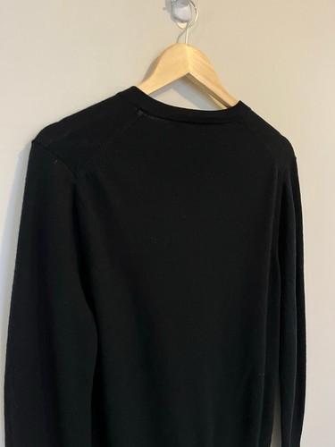 Banana Republic Black 100% Merino Wool V-Neck Sweater - photo 5