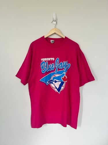 Vintage 1992 Toronto Blue Jays MLB Pink Single Stitch Tee