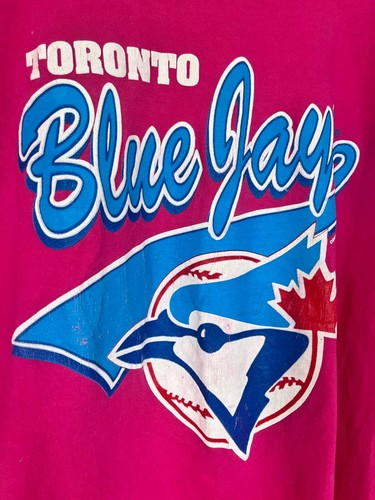 Vintage 1992 Toronto Blue Jays MLB Pink Single Stitch Tee - photo 2