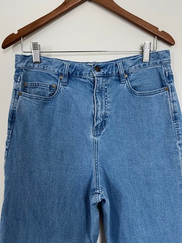 Kate Spade Cropped Super High Rise Blue Wide Leg Jeans Size 30 - photo 3