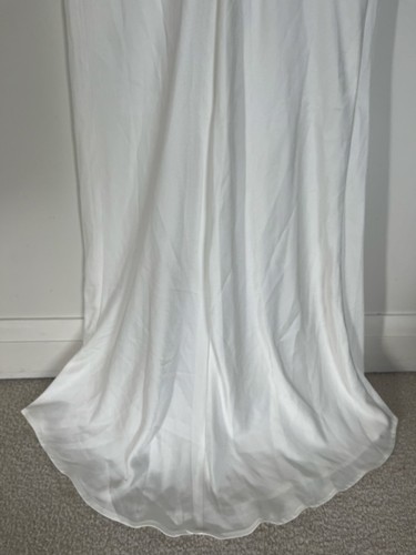 Emory Park White Satin Maxi Dress with Lace Cut-out - photo 4