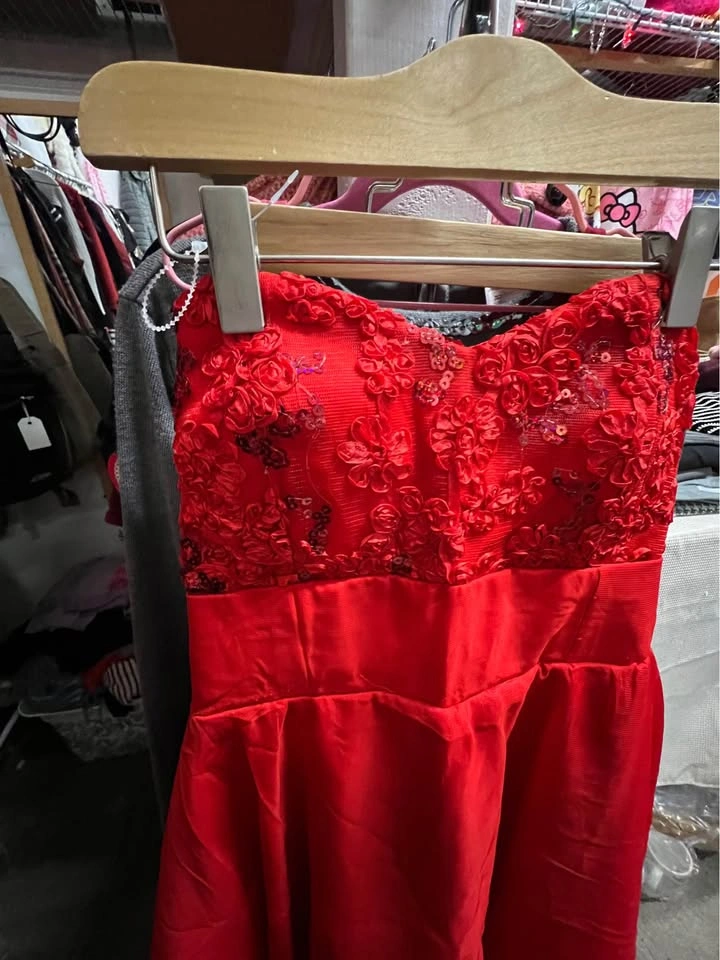 🏈 Red Tube Party dress - new - photo 3