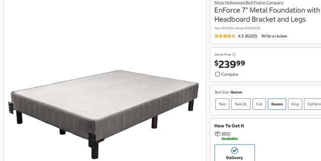 New Queen Bed Foundation with Legs