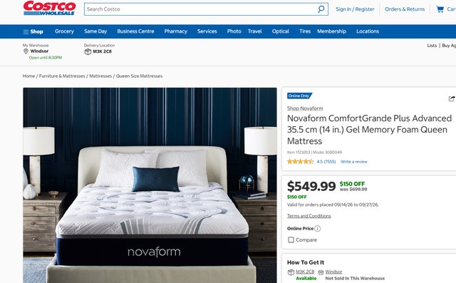 New Queen 14" Mattress - NovaForm ComfortGrande Plus Advanced - photo 2