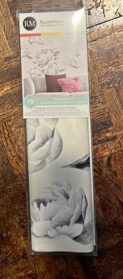 RoomMates Peony Floral Peel & Stick Wall Decals