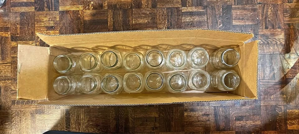 16 Mason Glass Jars