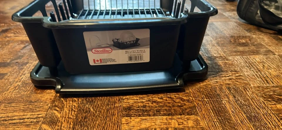 Sterilite Black Dish Drainer with Drainboard 🏈 - photo 2