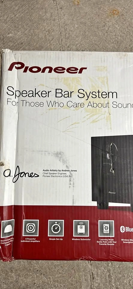 Pioneer Bluetooth speaker bar system