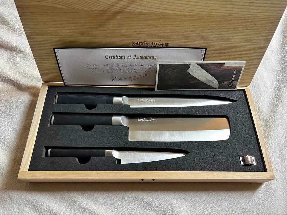 Kamikoto kanpeki knife set, new Japanese knives