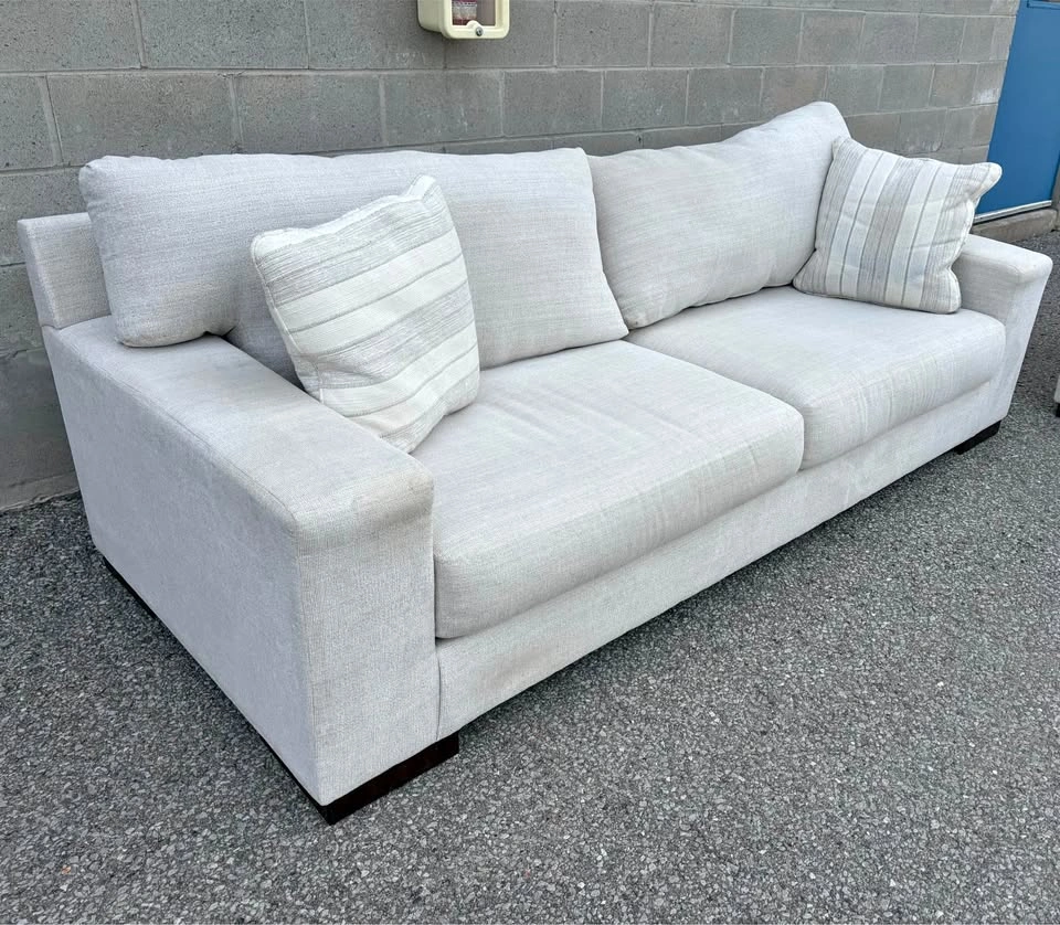 Cream Large 3 Seater Sofa - Delivery Available