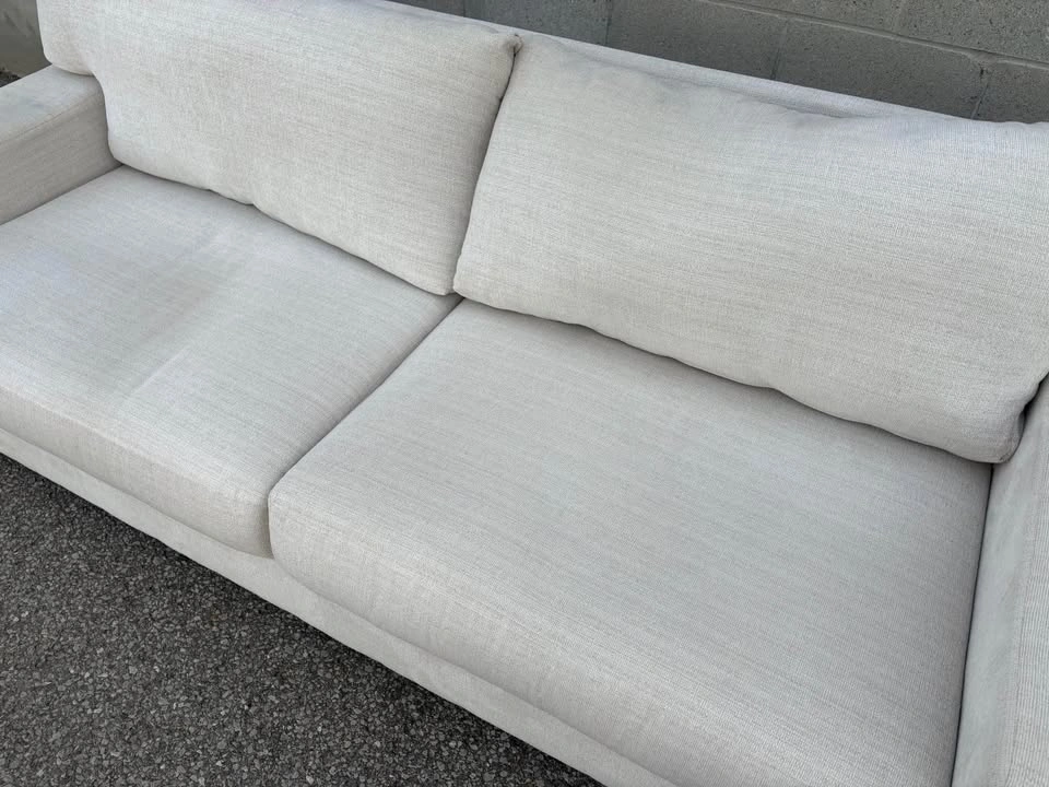 Cream Large 3 Seater Sofa - Delivery Available - photo 4