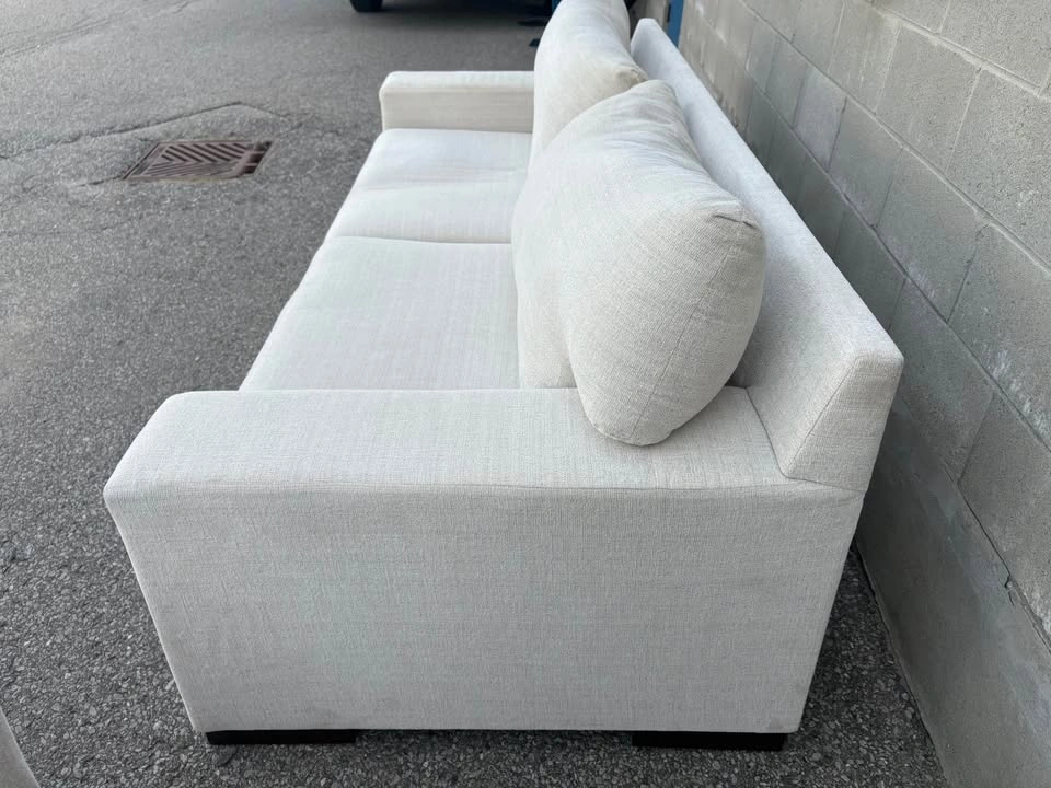 Cream Large 3 Seater Sofa - Delivery Available - photo 5