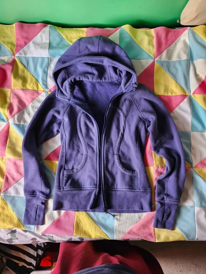 Purple Lululemon scuba zip-up hoodie image indicator(4)